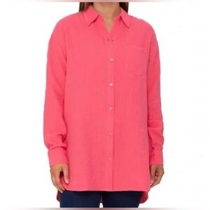 Rachel Roy | Coral Button-Down Shirt | Size XXL